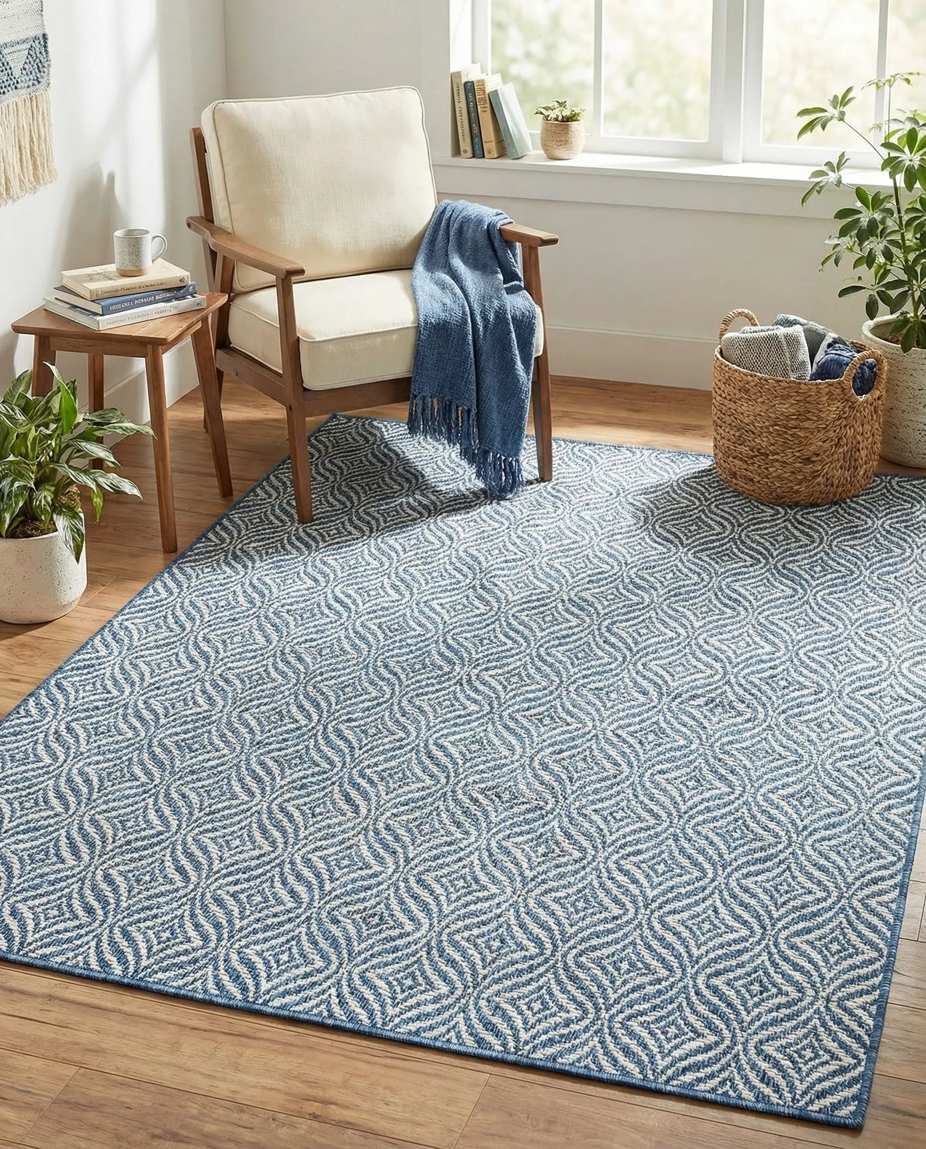 Washable Lattice Indoor / Outdoor Rug