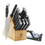 21-pc, Knife Block Set w/Bonus Sharpener