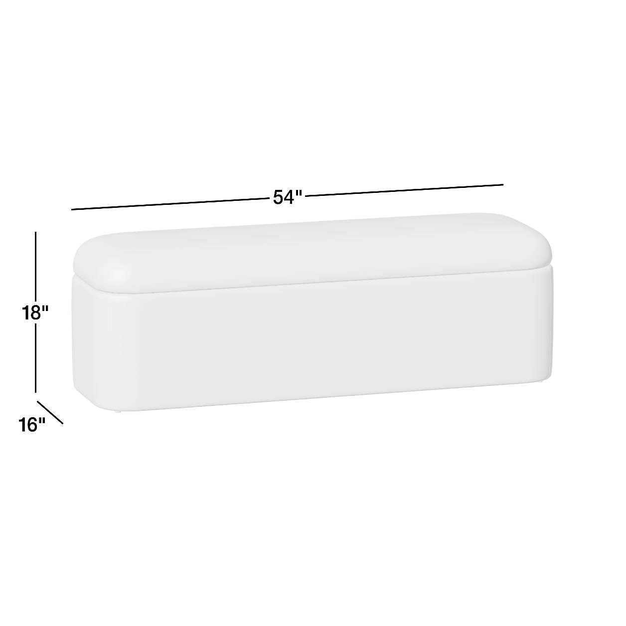 Anneli 54" Upholstered Storage Bench