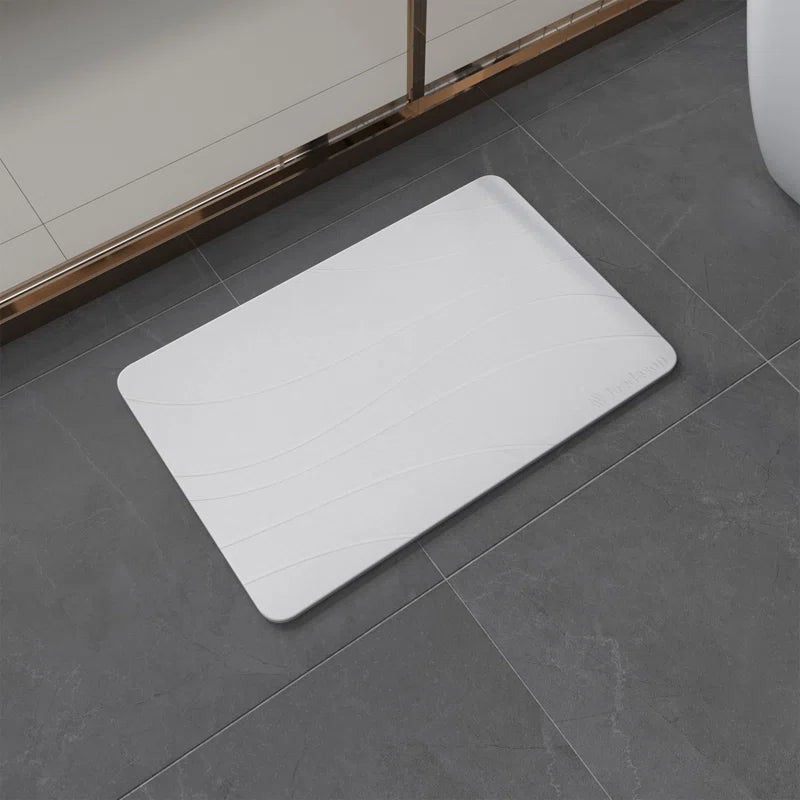 15.35 In. X 23.62 In. Stone Bath Mat, Super Absorbent Quick-Drying Shower Mat, Diatomaceous Earth Bath Mat