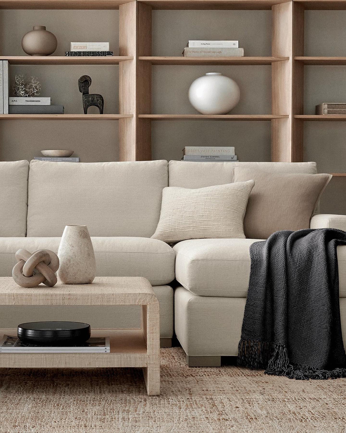 Terrazza Natural Solid Oak 5-Shelf Bookcases