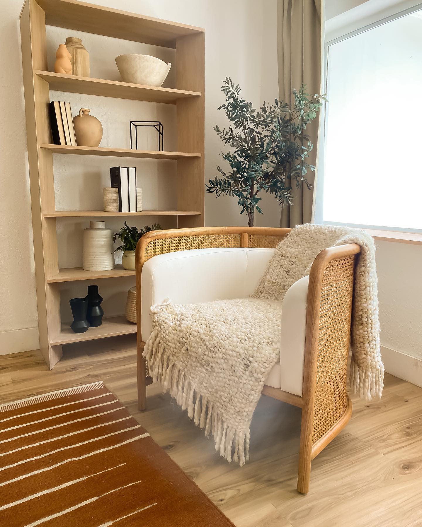 Terrazza Natural Solid Oak 5-Shelf Bookcases