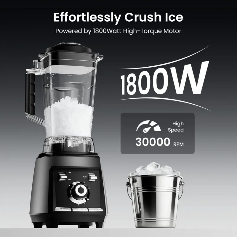 1800W Professional High-Speed Blender – 68Oz BPA-Free Pitcher, Ice Crushing，Ice And Frozen Fruit