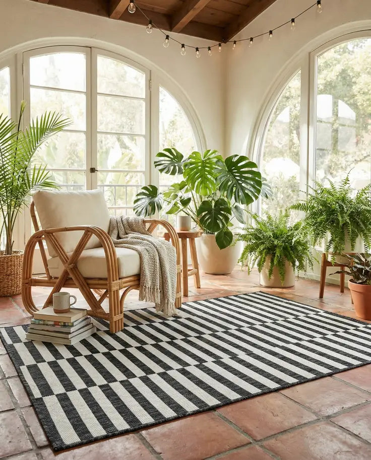 Washable Ribbon Indoor / Outdoor Rug