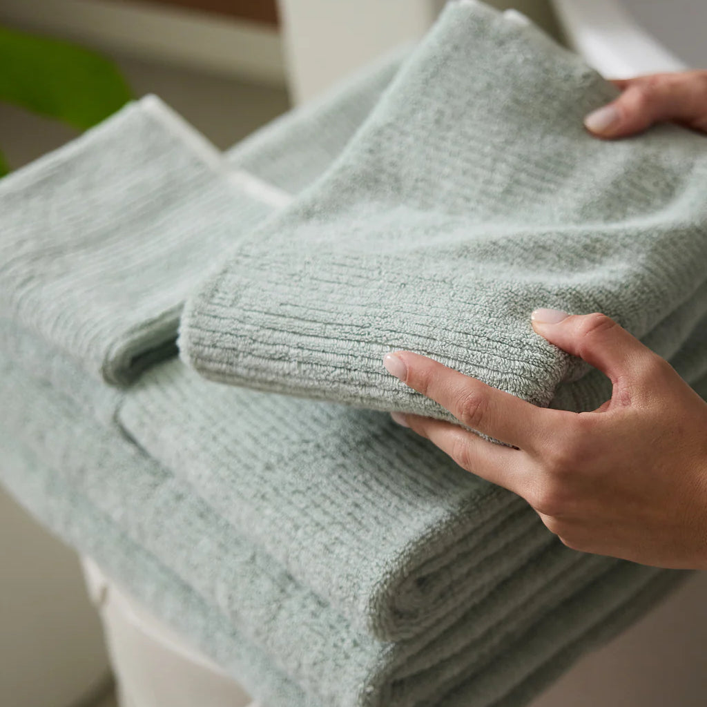 Ribbed Terry Bath Towel Set