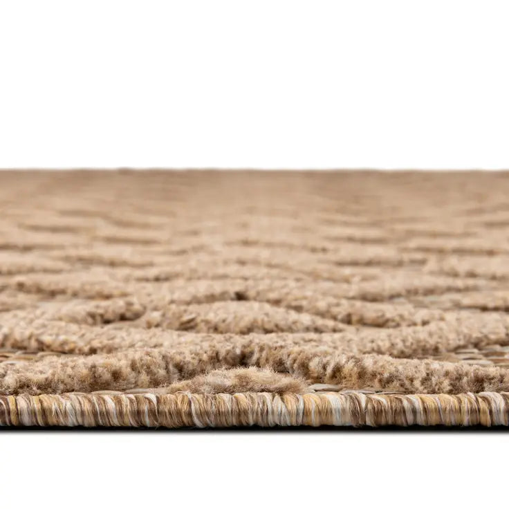 Washable Trellis Textured Indoor / Outdoor Rug