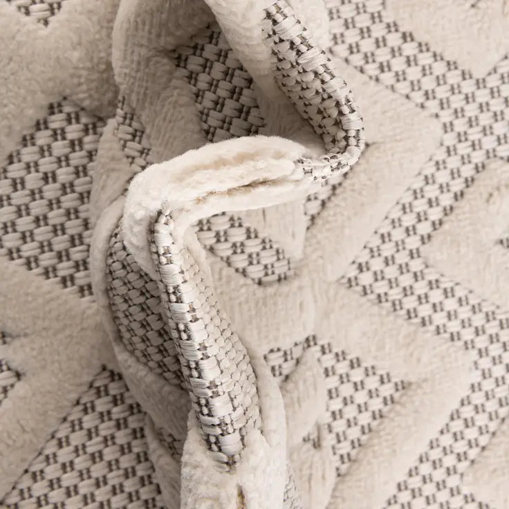 Washable Trellis Textured Indoor / Outdoor Rug