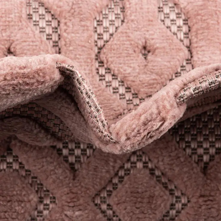 Washable Trellis Textured Indoor / Outdoor Rug