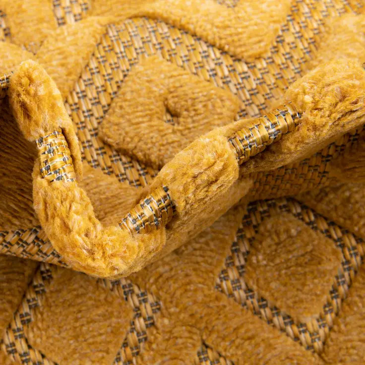 Washable Trellis Textured Indoor / Outdoor Rug