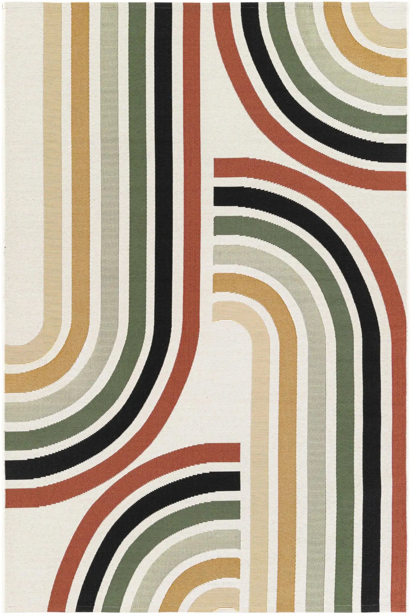 Washable Modern Indoor / Outdoor Rug