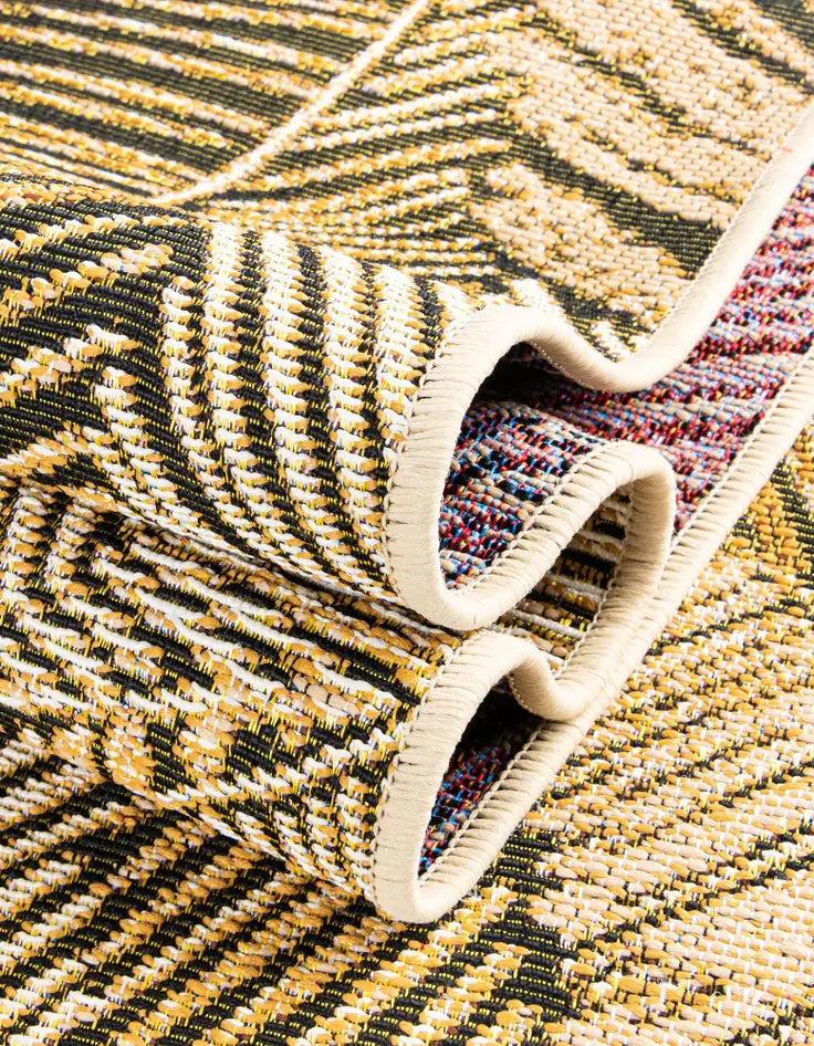 Washable Botanical Indoor / Outdoor Rug