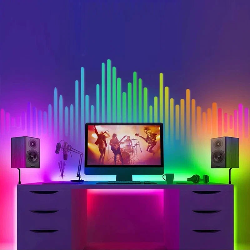 40FT Commercial Sync RGB LED Neon Rope Light 120V Plug-in Neon Strip Light Remote Control Connectable Cuttable IP65 Waterproof for Indoor and Outdoor Holiday Christmas Home Décor Diameter 10x18mm