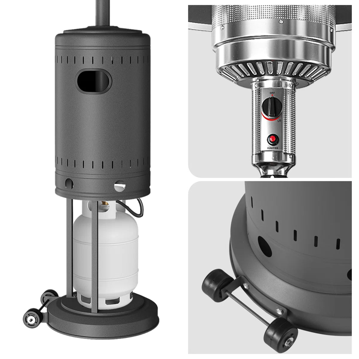 48000 BTU Propane Standing Patio Heater