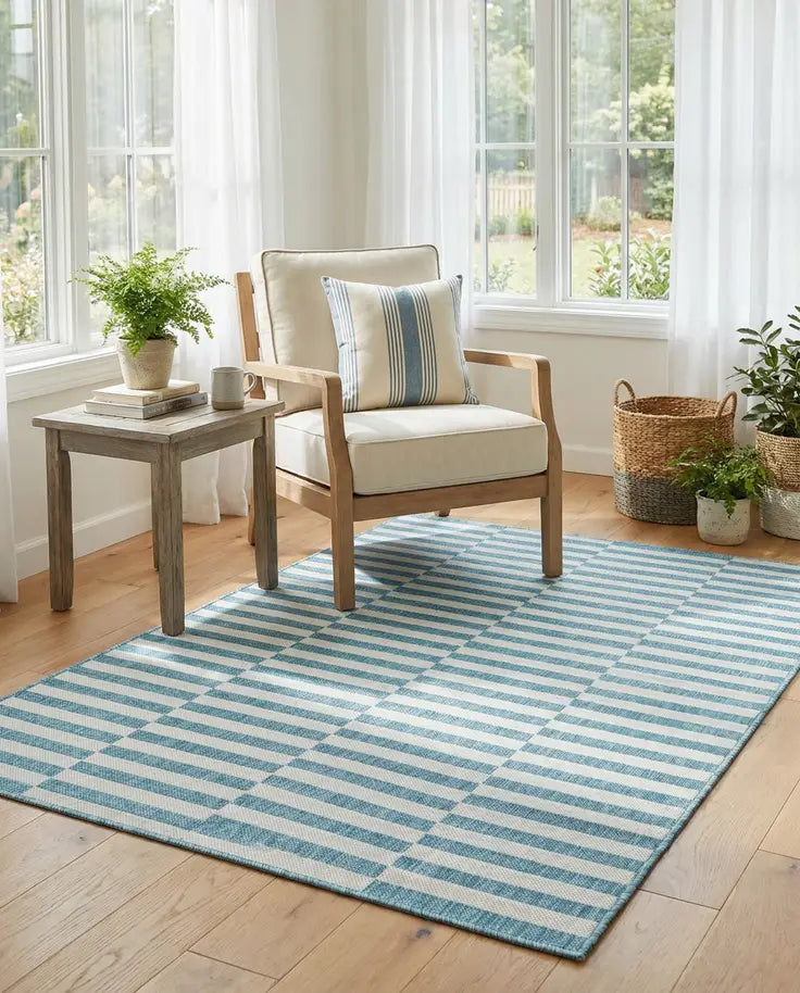Washable Ribbon Indoor / Outdoor Rug