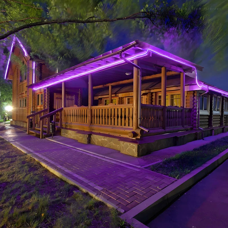 50FT LED Rope Lights Outdoor, IP67 Waterproof, AC 120V LED Strip Lights, UL Plug&Play