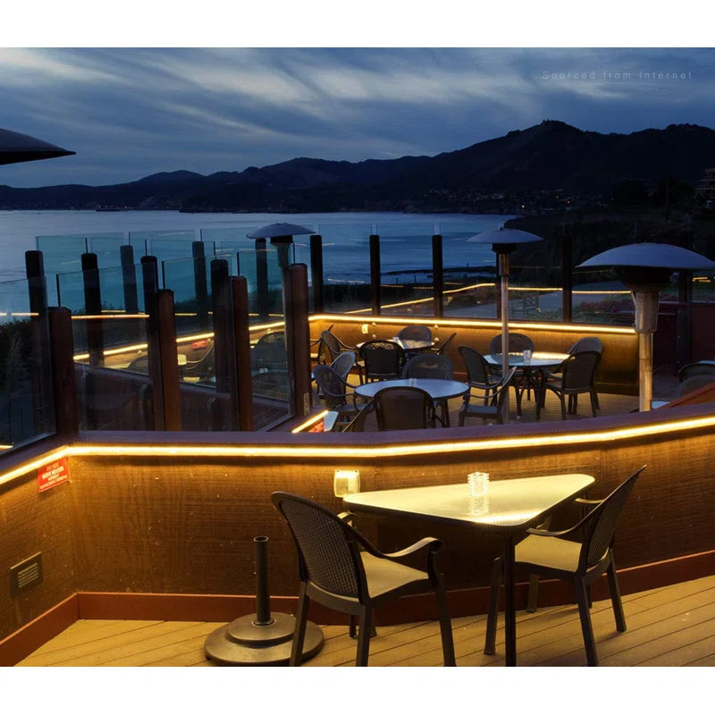 50FT LED Rope Lights Outdoor, IP67 Waterproof, AC 120V LED Strip Lights, UL Plug&Play