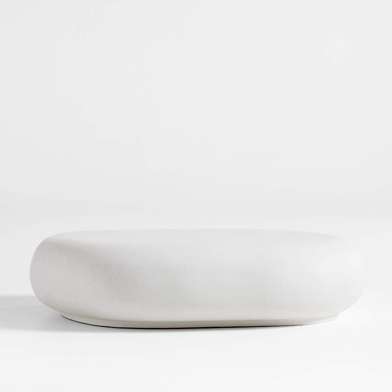 Pebble Charcoal Concrete 59" Oval Indoor/Outdoor Coffee Table by Leanne Ford