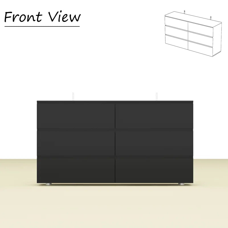 6-Drawer Dresser With Strong Storage