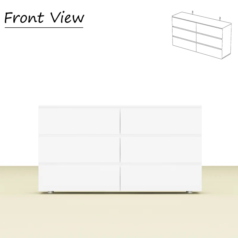 6-Drawer Dresser With Strong Storage
