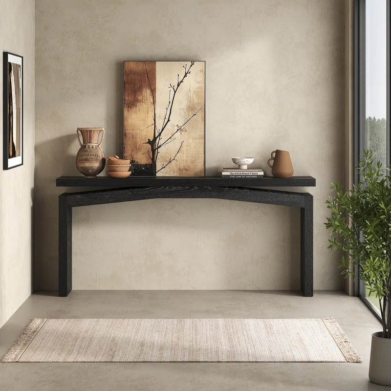 63-Inch Wood Console Sofa Table For Entryway Living Room
