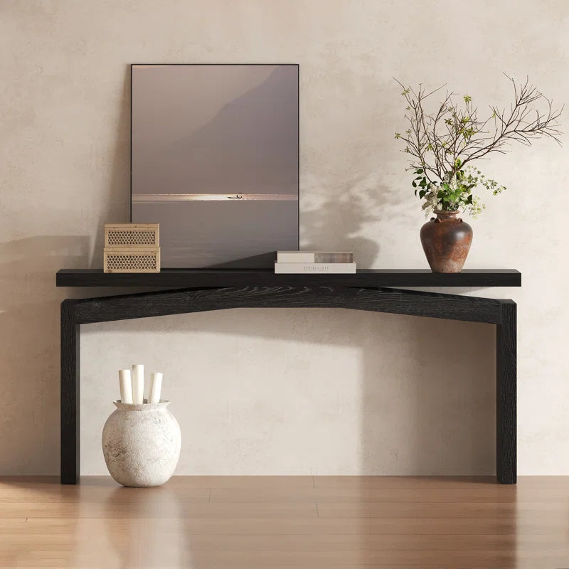 63-Inch Wood Console Sofa Table For Entryway Living Room