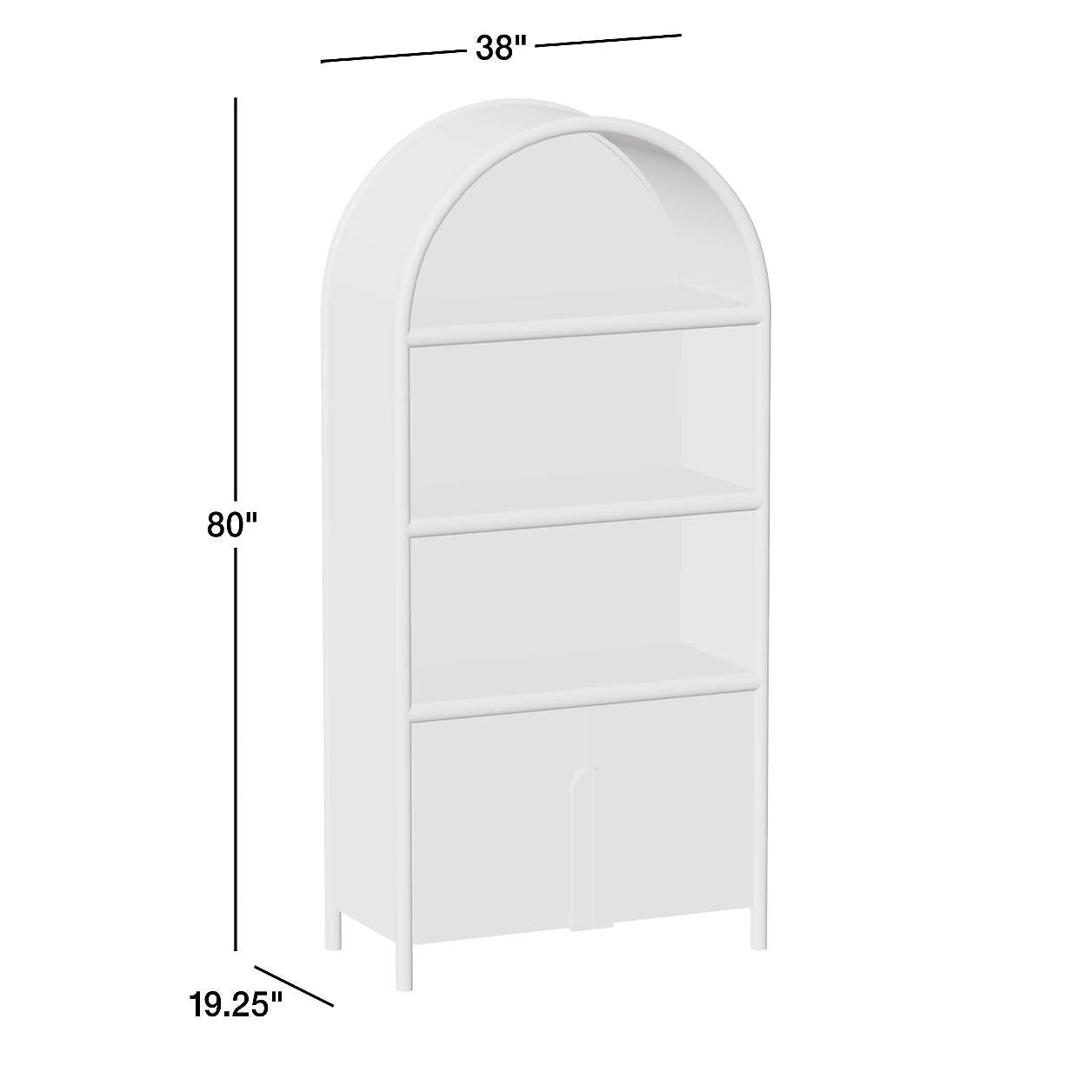 Annie 38" Storage Bookcase & Storage Cabinet by Leanne Ford