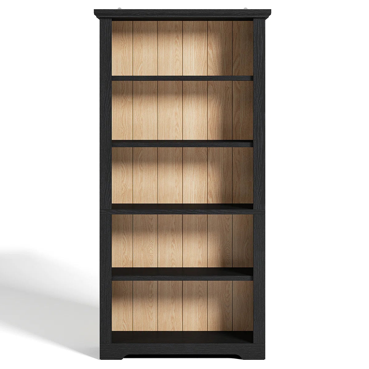 68.5"H X 31.5"W 5-Tier Freestanding Standard Bookcase, Modern Open Storage Bookshelf Display Organizer For Bedroom, Livingroom, Home Office