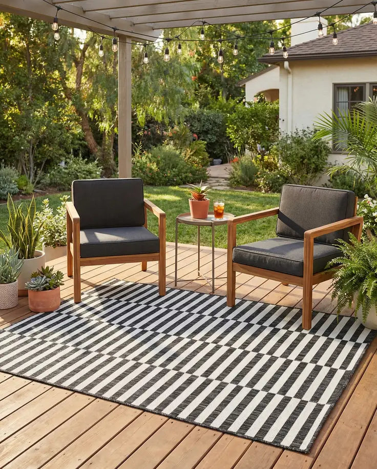 Washable Ribbon Indoor / Outdoor Rug