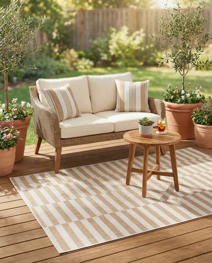 Washable Ribbon Indoor / Outdoor Rug