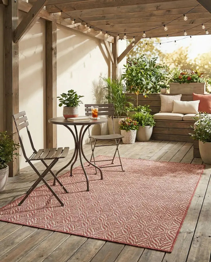 Washable Lattice Indoor / Outdoor Rug