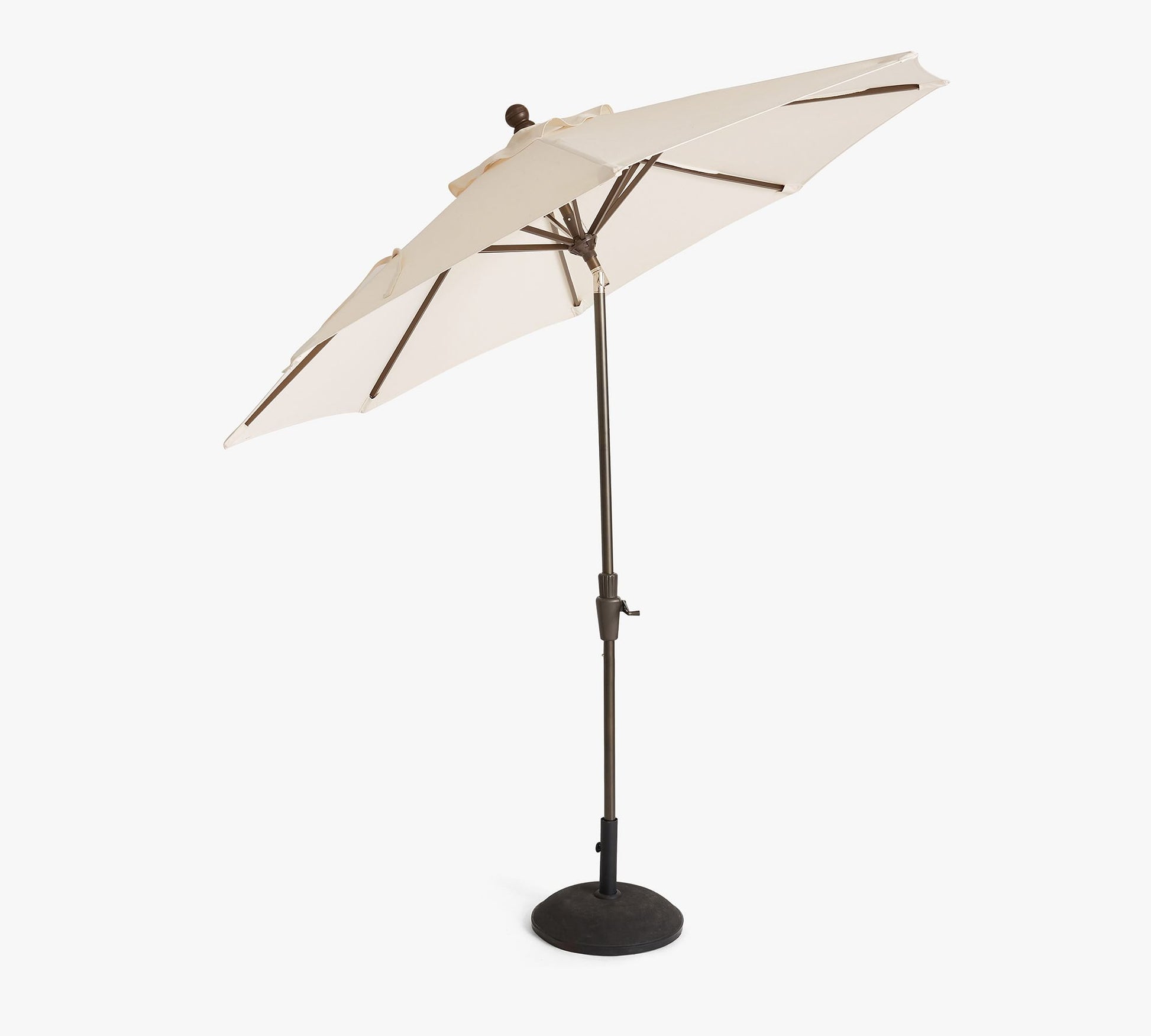 9' Round Outdoor Patio Umbrella – Rustproof Aluminum Tilt Frame