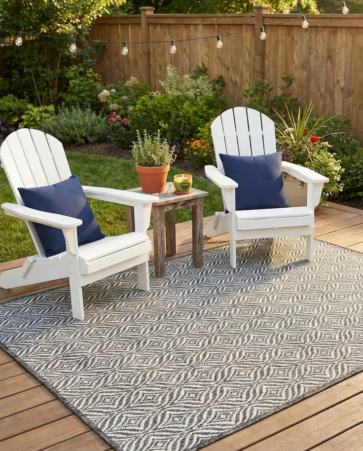 Washable Lattice Indoor / Outdoor Rug