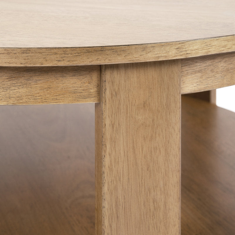 Aamnah Prayash Tiered Round Living Room Coffee Table