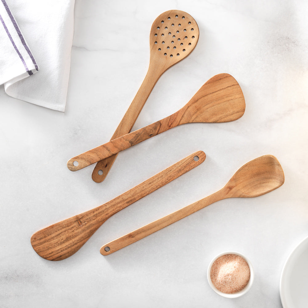Wooden Utensils (Set of 4) - Case of 12