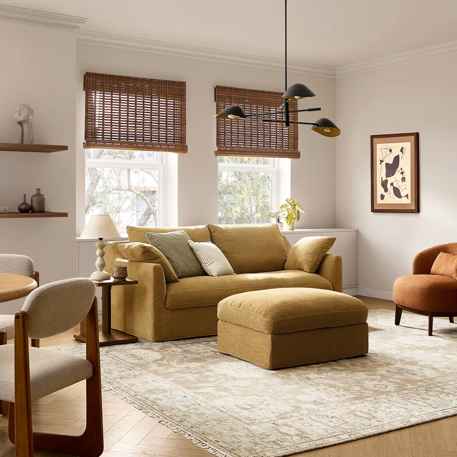 Agnes Slipcover Storage Ottoman