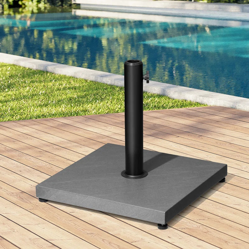 Agosto 40 Lb. Concrete Free Standing Umbrella Base, Black
