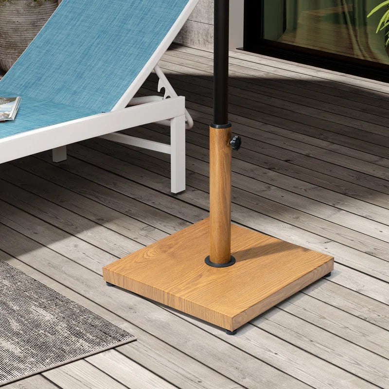Agosto 40 Lb. Concrete Free Standing Umbrella Base, Black