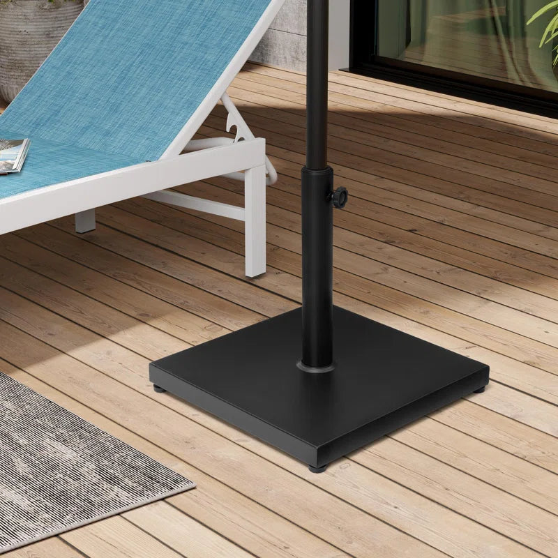 Agosto 40 Lb. Concrete Free Standing Umbrella Base, Black