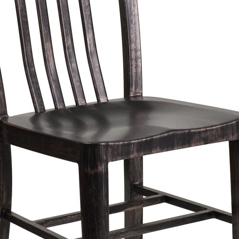 Akins Indoor/Outdoor Commercial Grade Metal Modern Dining Chairs by Flash Furniture (Set of 2)
