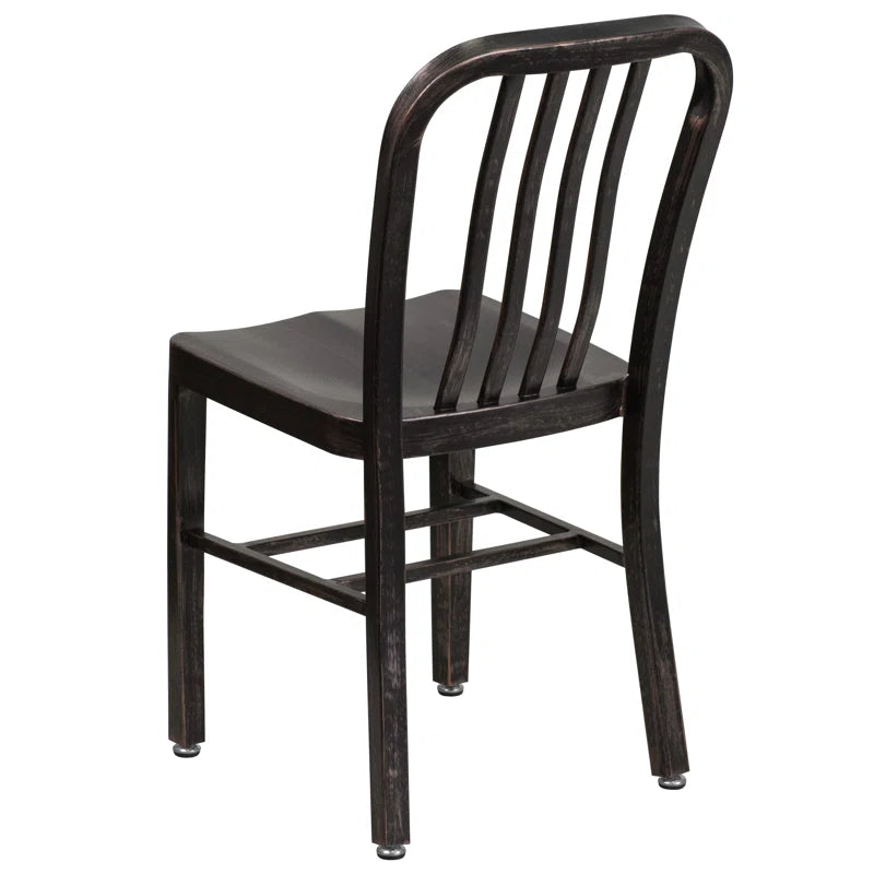 Akins Indoor/Outdoor Commercial Grade Metal Modern Dining Chairs by Flash Furniture (Set of 2)