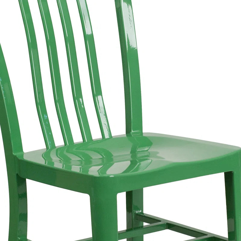 Akins Indoor/Outdoor Commercial Grade Metal Modern Dining Chairs by Flash Furniture (Set of 2)