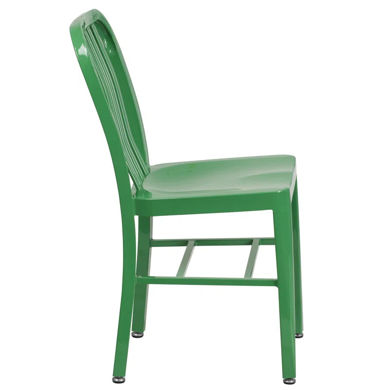 Akins Indoor/Outdoor Commercial Grade Metal Modern Dining Chairs by Flash Furniture (Set of 2)