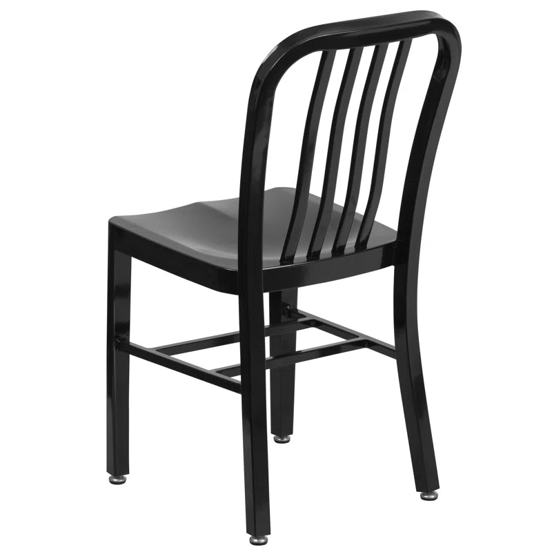 Akins Indoor/Outdoor Commercial Grade Metal Modern Dining Chairs by Flash Furniture (Set of 2)