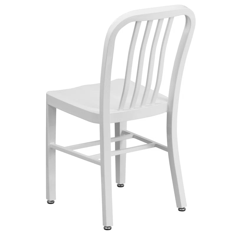 Akins Indoor/Outdoor Commercial Grade Metal Modern Dining Chairs by Flash Furniture (Set of 2)