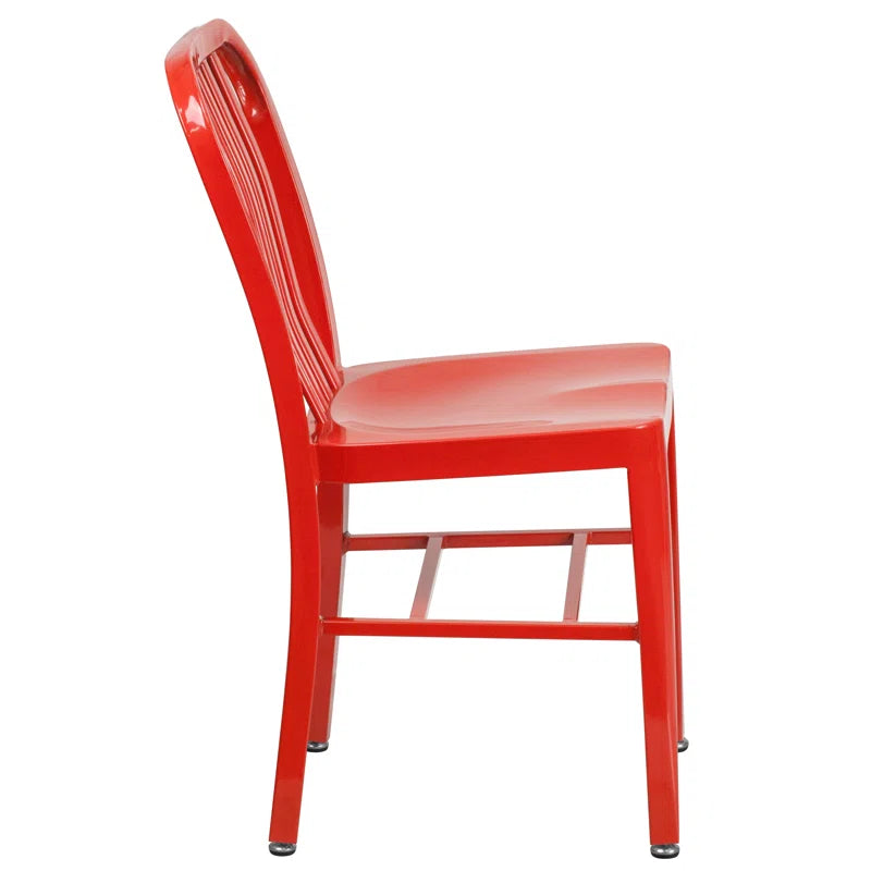 Akins Indoor/Outdoor Commercial Grade Metal Modern Dining Chairs by Flash Furniture (Set of 2)