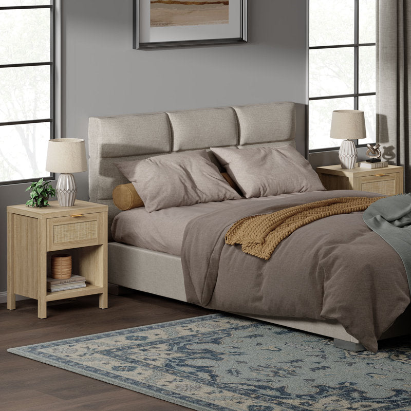 Alayha 19.7'' W Nightstand (Set of 2)