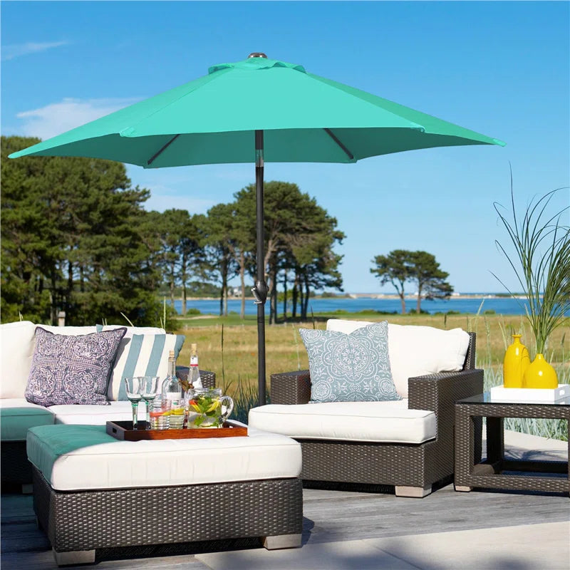 Allport 7.5' Market Patio Umbrella with Tilt and Crank