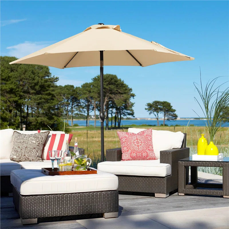 Allport 7.5' Market Patio Umbrella with Tilt and Crank