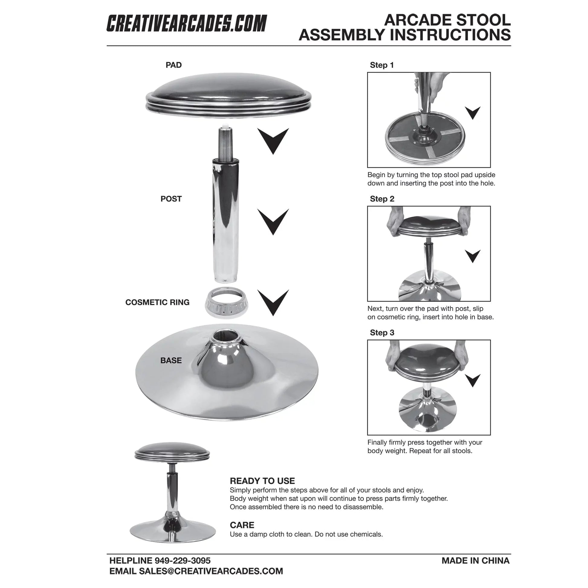 Adjustable Cocktail Barstool