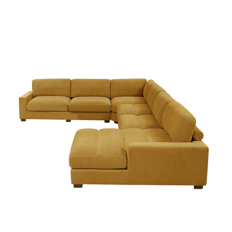 Aristedes 6 - Piece Corduroy Sectional